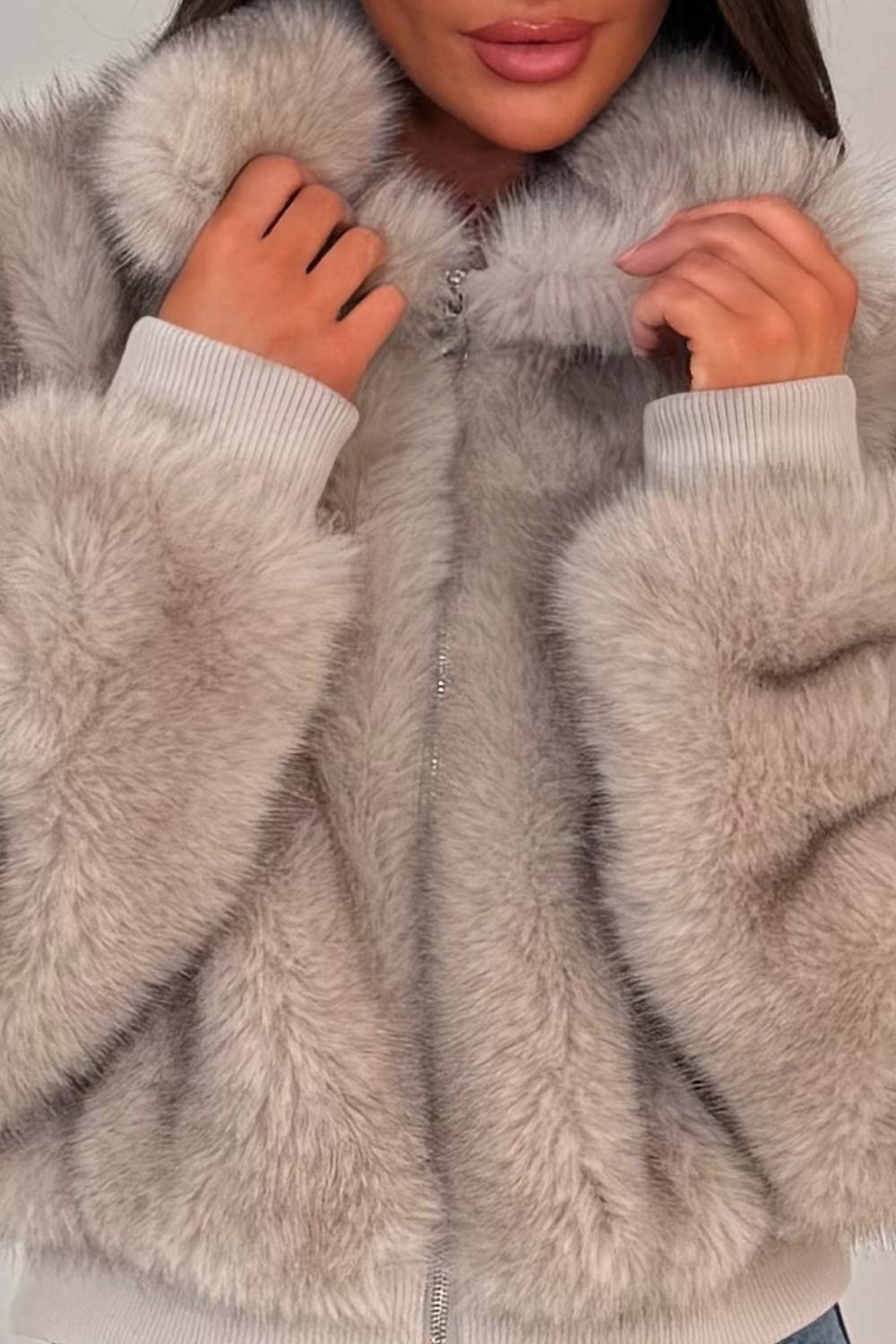 faux fur jacket zara uk styledup