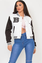 womens varsity jacket cropped