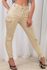 cargo trousers with cuff bottoms styledup fashion