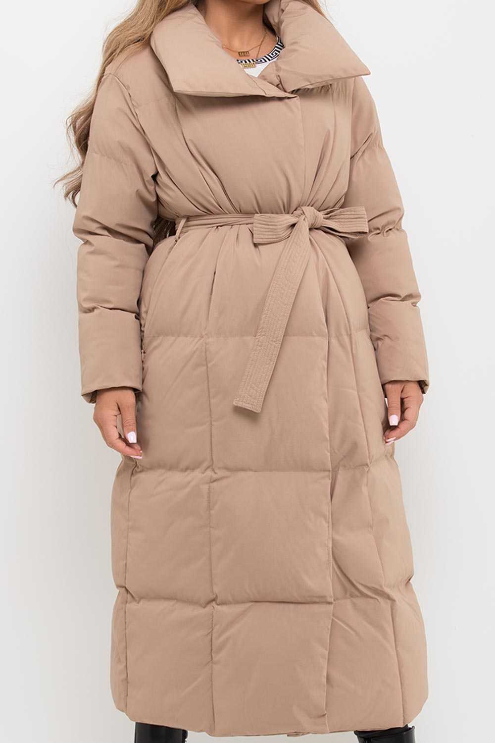 long puffer padded quilted coat womens uk