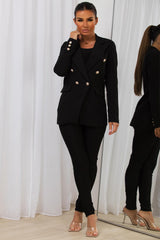 womens blazer jacket with gold buttons