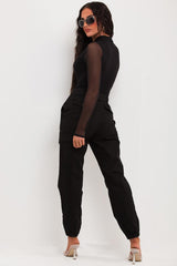 cargo trousers with cuff bottom