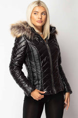 black puffer jacket womens 