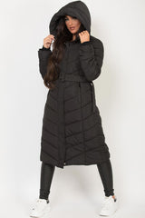 long puffer padded coat on sale uk