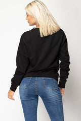 womens black oversized sweatshirt