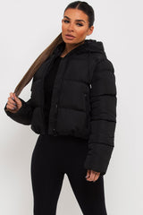 puffer padded hooded jacket zara womens 
