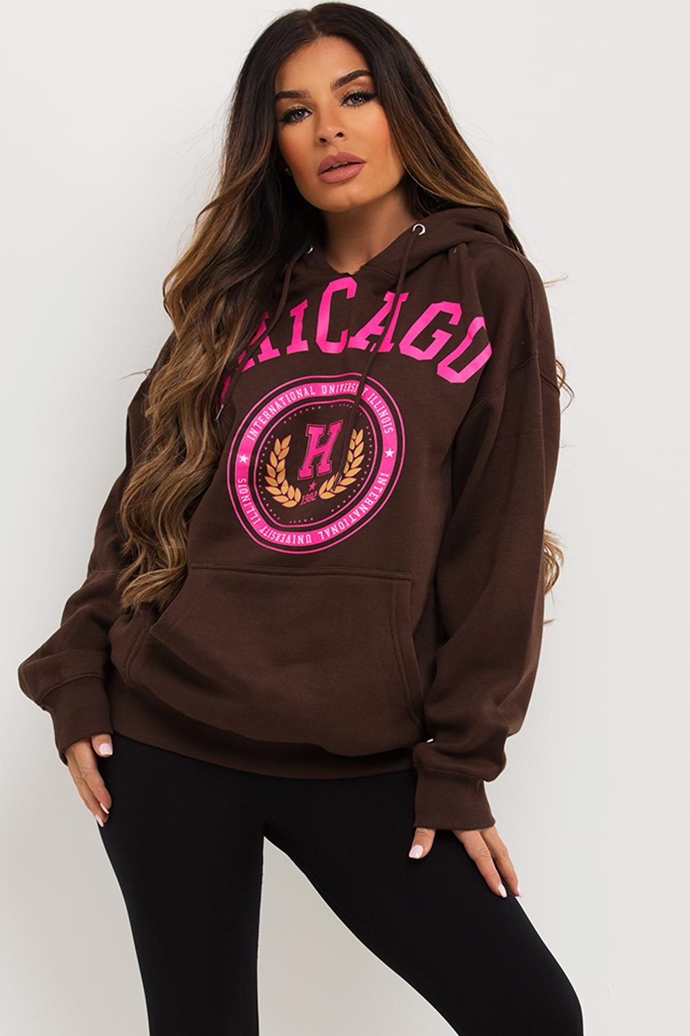 womens hoodie with chicago print