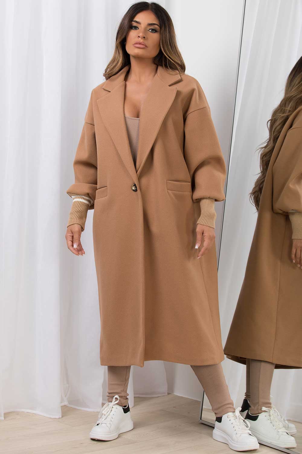 womens long wool coat