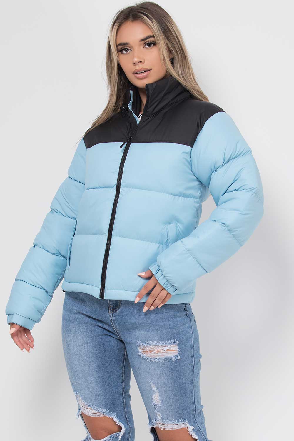 north face inspired puffer jacket 