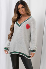 womens cricket jumper knitted oversized