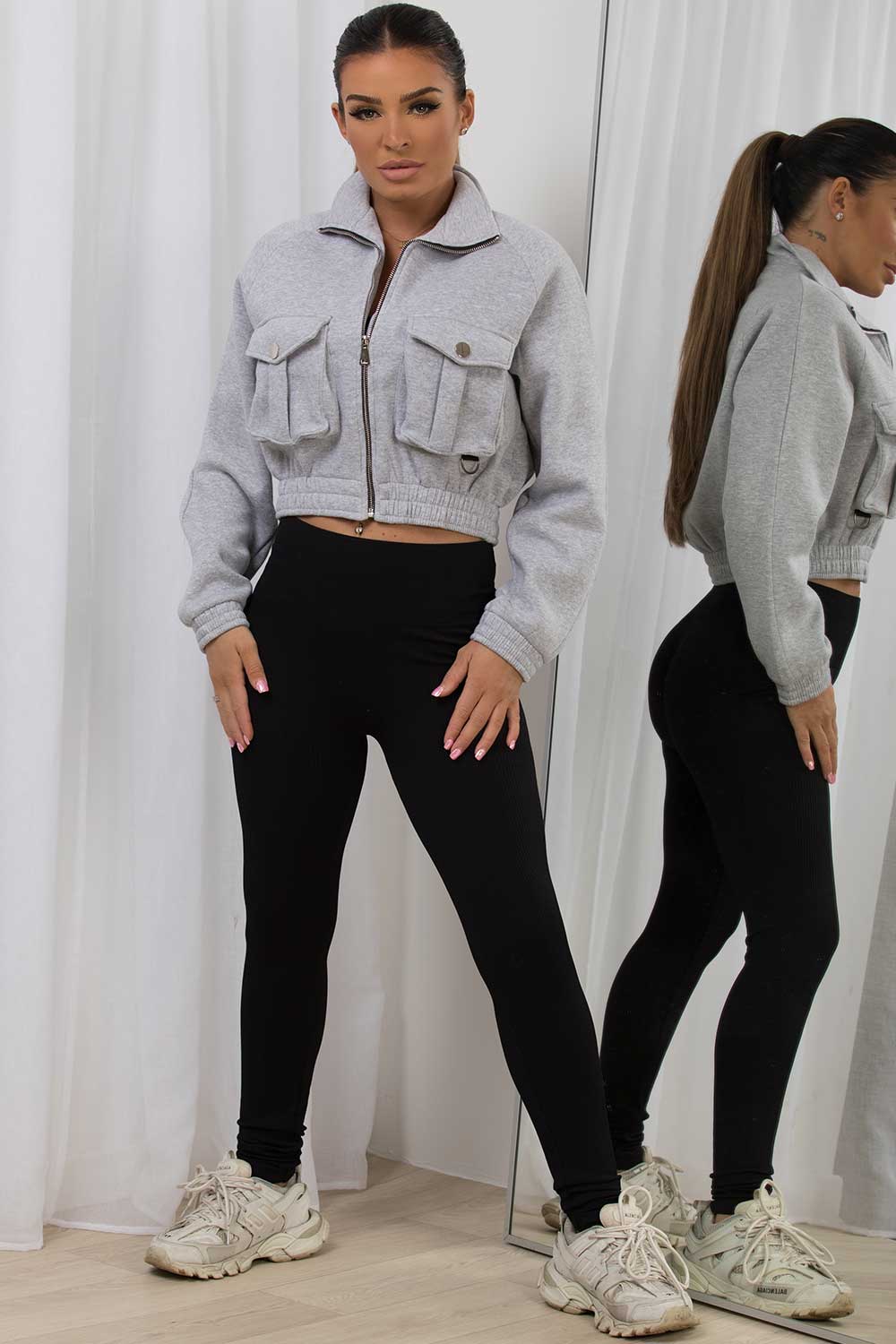 cropped jacket womens