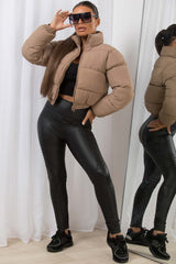 padded puffer jacket cropped