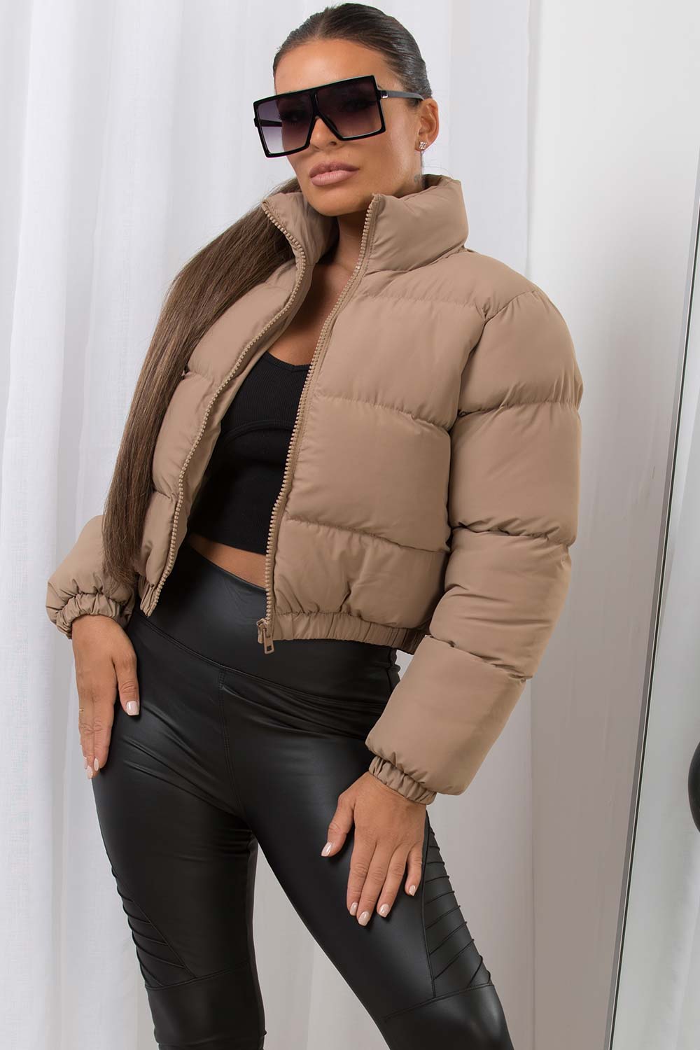 cropped jacket puffer style