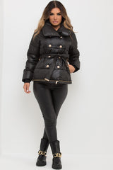 quilted padded puffer duvet coat longline