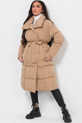 womens long puffer coat