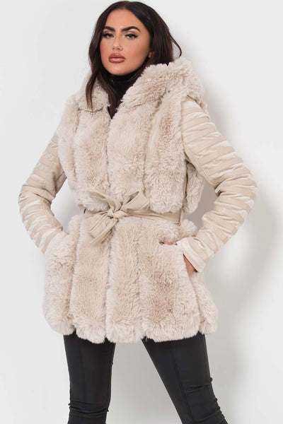 leather jacket with fur