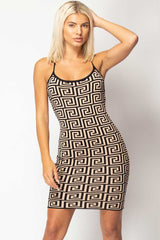 knitted bodycon mini dress 