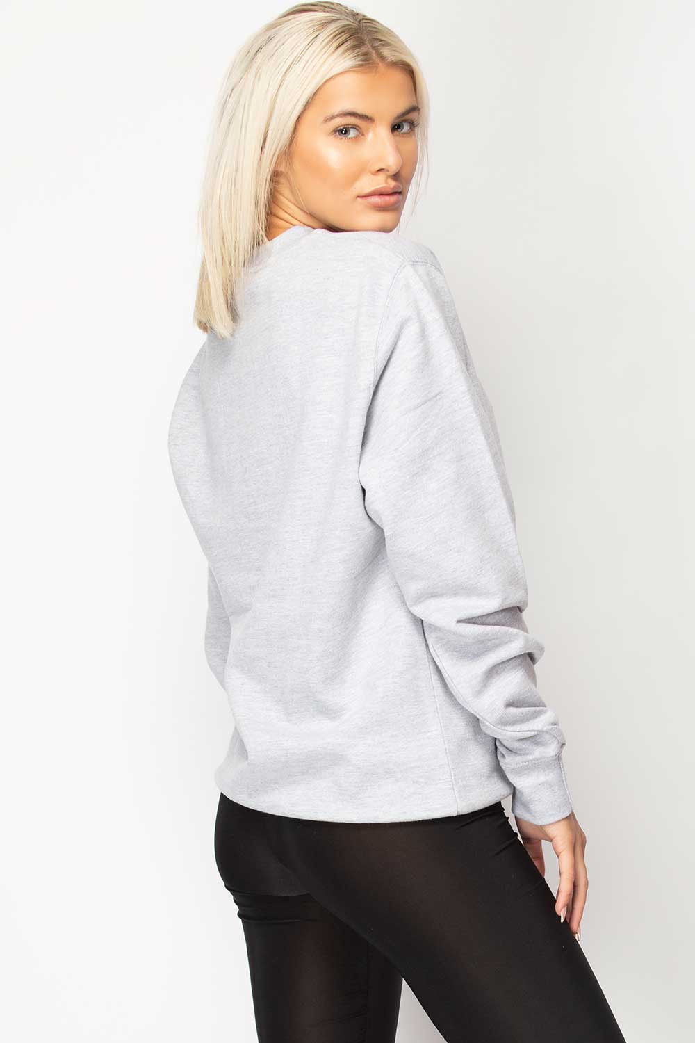 grey oversized sweatshirt womens 