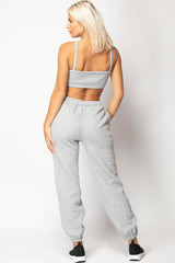 quilted joggers and top two piece set