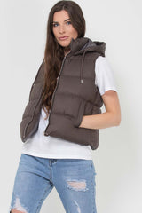 womens gilet puffer padded style