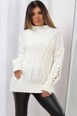 cream knitted jumper 