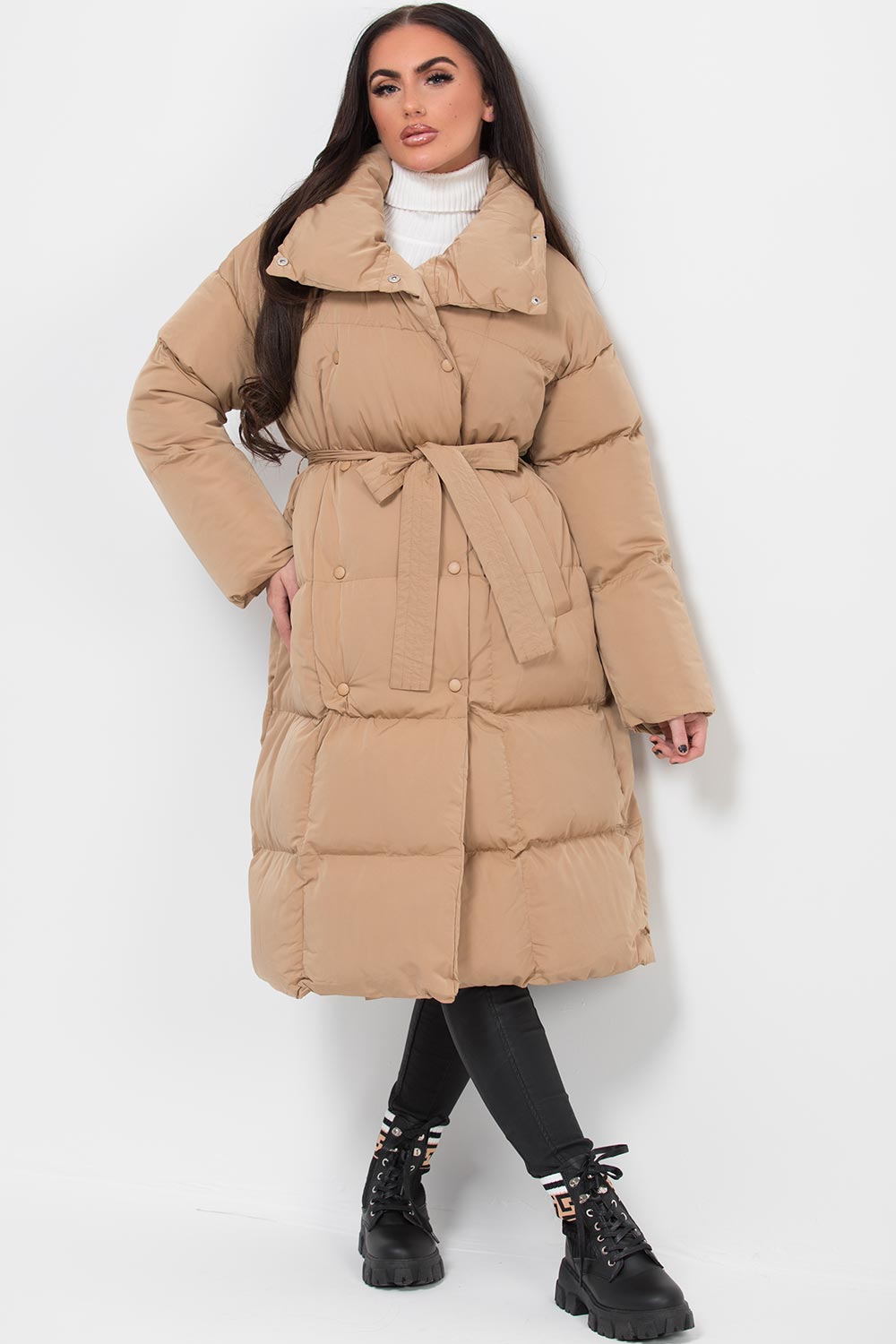 long puffer down coat