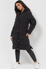 long padded coat womens