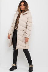 longline puffer coat