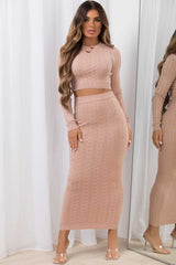 maxi skirt and top co ord set