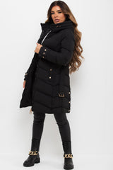 long padded coat womens