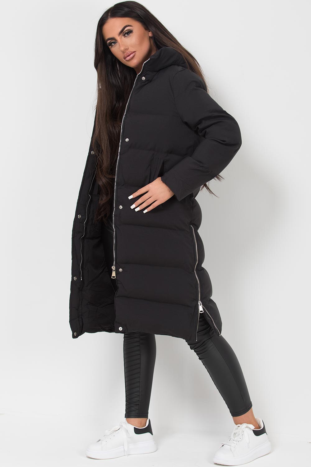 long puffer coat black