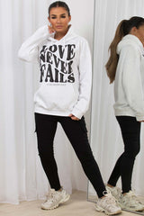 womens oversized with love never fails