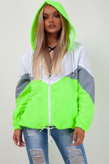 neon green wind breaker womens styledup fashion 