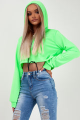 crop hoodie neon green styledup fashion 