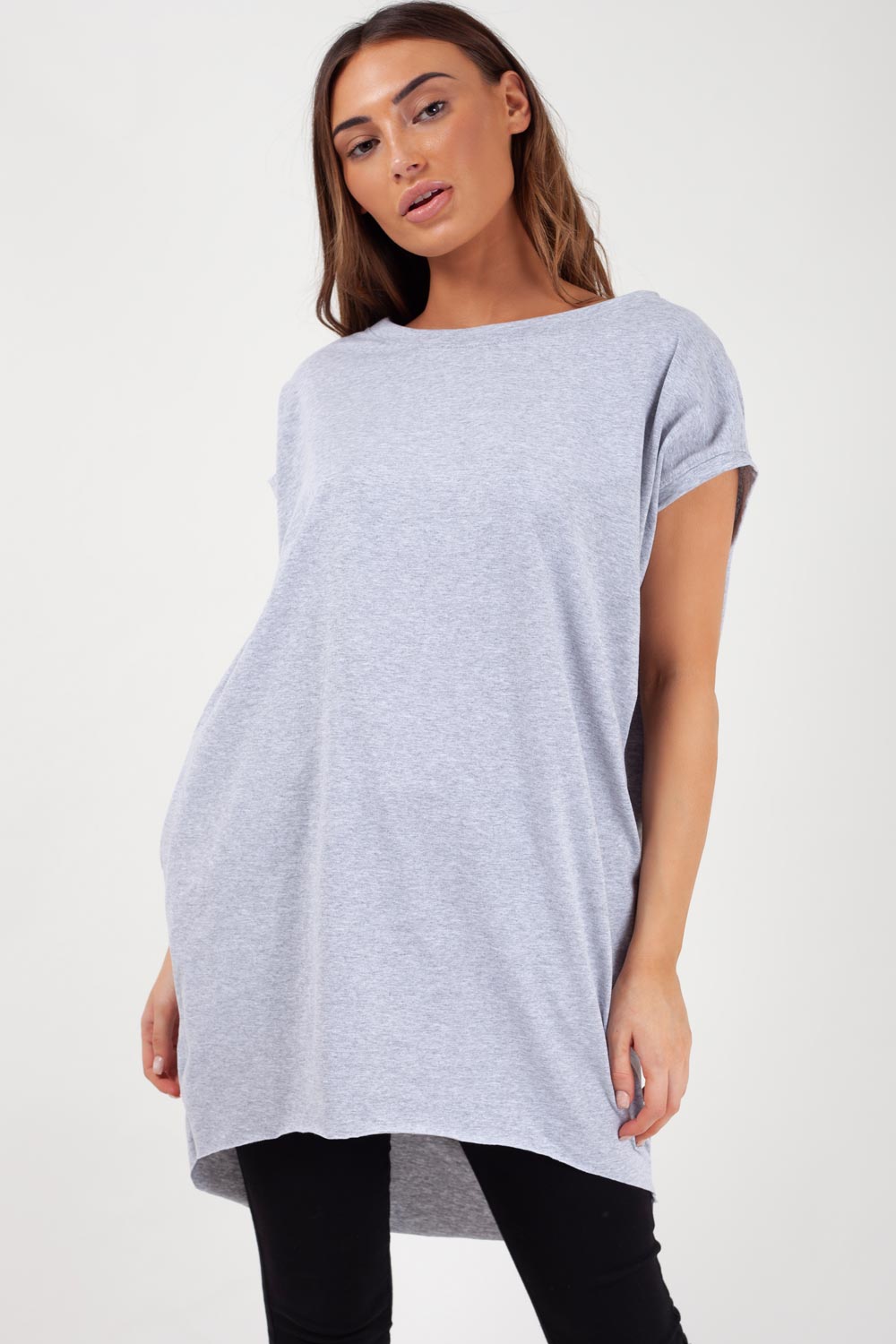 grey oversized t shirt womens styledup fashion 