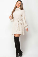 oversized jumper with belt womens 