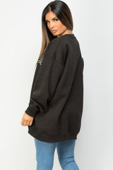 oversized sweatshirt black 