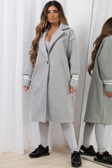 womens longline wool coat