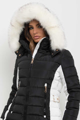 fur hood puffer jacket womens