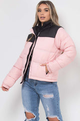 padded jacket pink