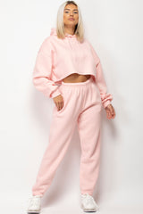 pink loungewear set womens 