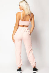 pink quilted lounge set uk 