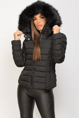 puffer jacket with fur hood uk 