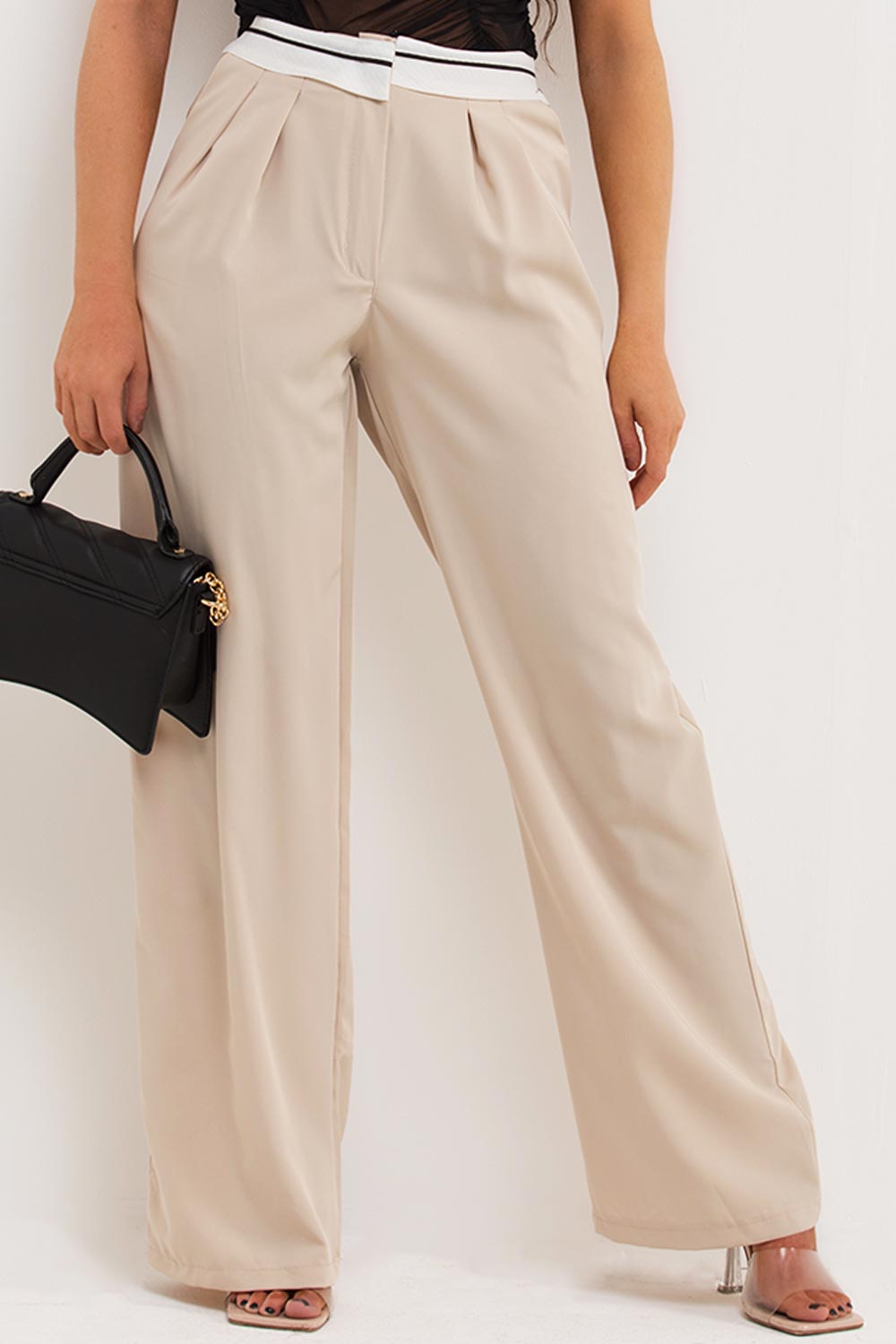 turn over waistband trousers