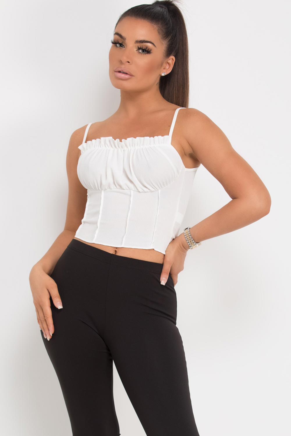 off white milkmaid cami top 