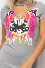 rock n roll t shirt dress 