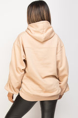 oversized hoodie with ruched sleeves