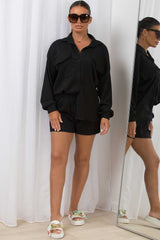 womens cheesecloth shorts and shirt set uk