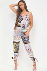 jumpsuit with scarf print uk