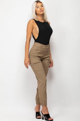 womens cargo trousers stone 